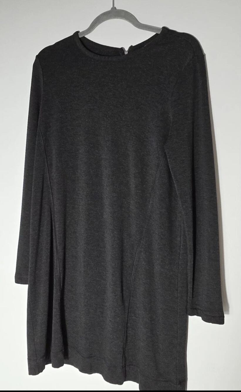 J. Jill Crewneck Long Sleeve Sweater Dress size Medium‎ Gray cozy